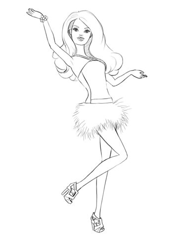 Barbie Coloring page