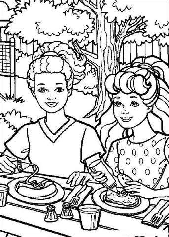 Barbie 12 Coloring page