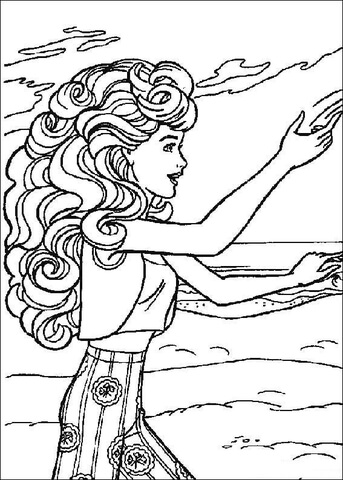Barbie 19 Coloring page