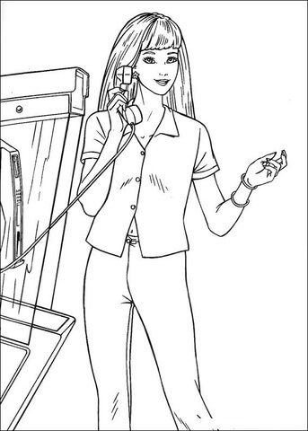 Barbie44 Coloring page