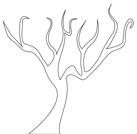 Bare Tree Coloring page