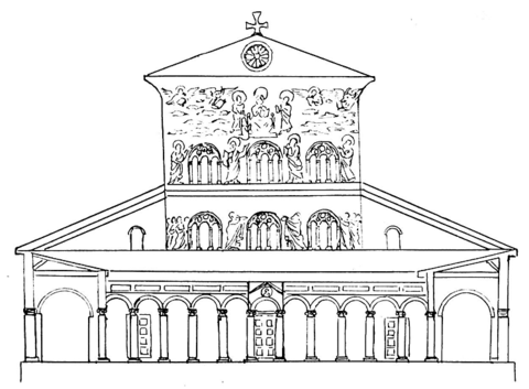 Basilica   Coloring page