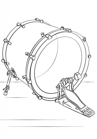 Bass Drum Coloring page