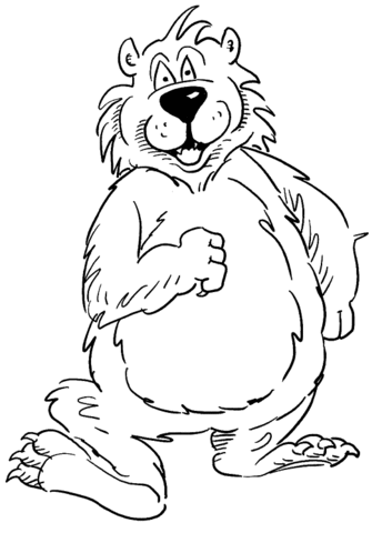 Cartoon Bear Coloring page