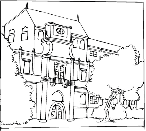 Beautiful building Coloring page