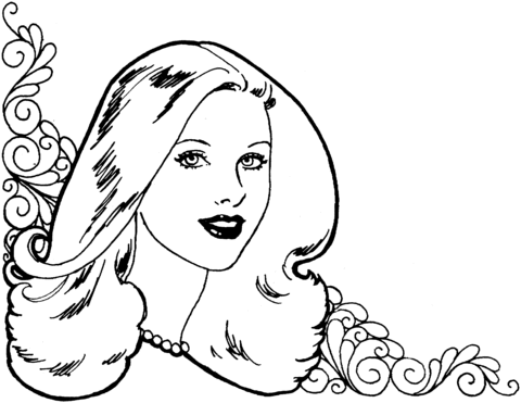 Beautiful Woman Coloring page