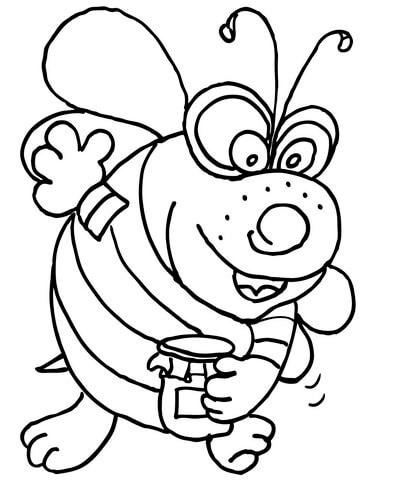 Bee   Coloring page