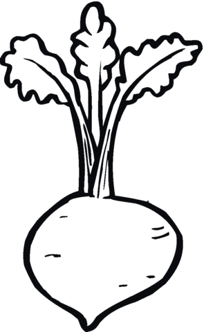 Beetroot 9 Coloring page