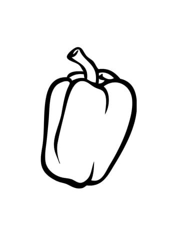Bell Pepper Coloring page
