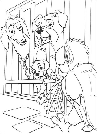 Waddlesworth Brings a Key  Coloring page