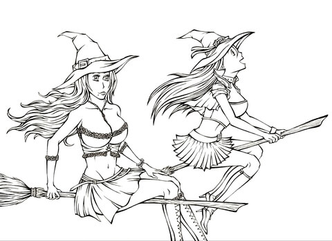 Witches from Manga Bleach Coloring page