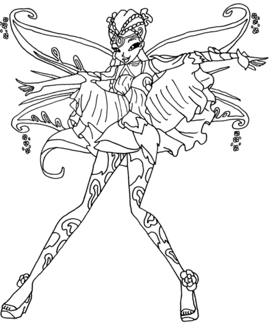 Bloomix Flora Coloring page