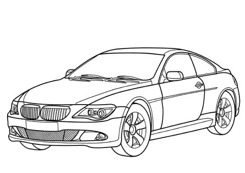 BMW 6 Series  Coloring page