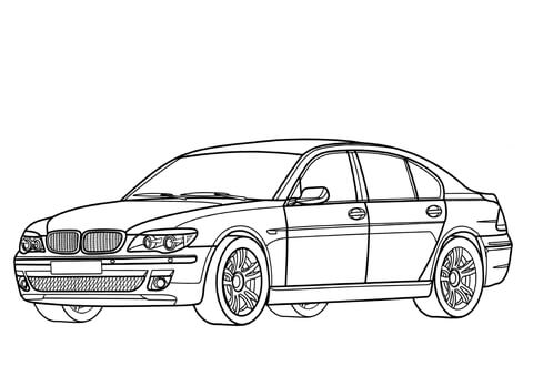 BMW 7 Series  Coloring page