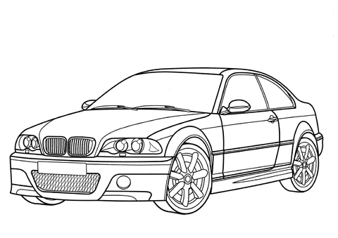 BMW M3 Coupe  Coloring page