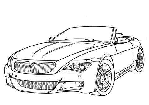 BMW M6  Coloring page