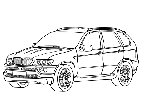 BMW X5  Coloring page