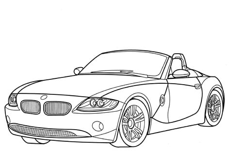 BMW Z4 Cabriolet  Coloring page