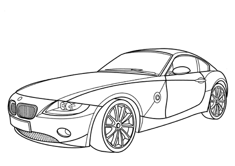 BMW Z4 Coupe  Coloring page