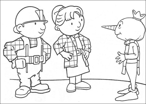 Bob Wendy And Spud  Coloring page