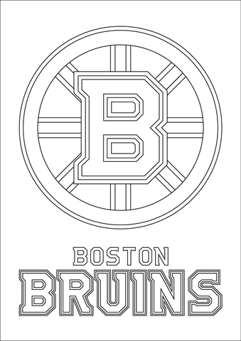 Boston Bruins Logo Coloring page