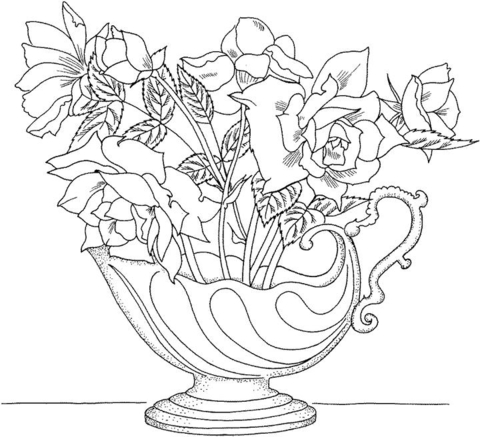 'Holy Toledo' Miniature Rose Coloring page