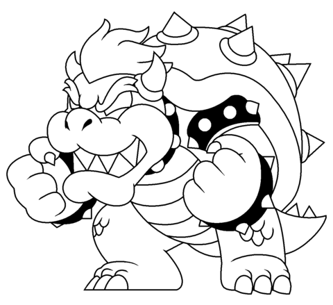 Bowser Coloring page