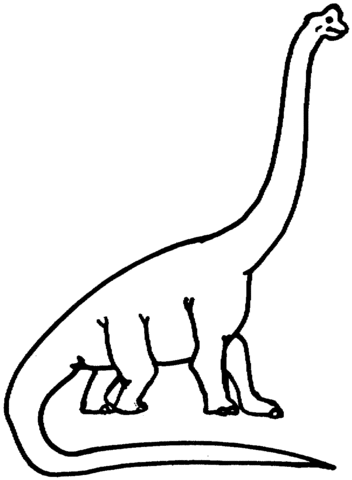 Brachiosaurus 1 Coloring page