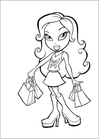 Shopping Coloring page