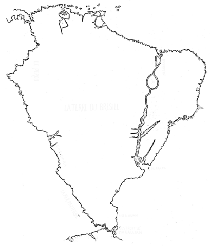 Brazilian Map  Coloring page