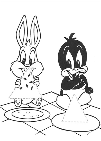 Bugs And Daffy C Coloring page