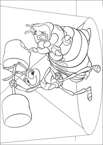 Flik And Heimlich Coloring page