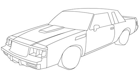 Buick Regal GNX Coloring page