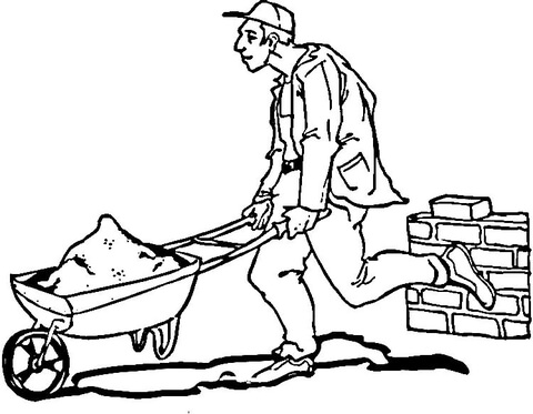 Builder  Coloring page
