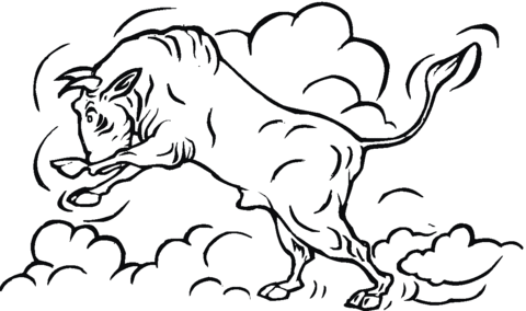 Bull 12 Coloring page