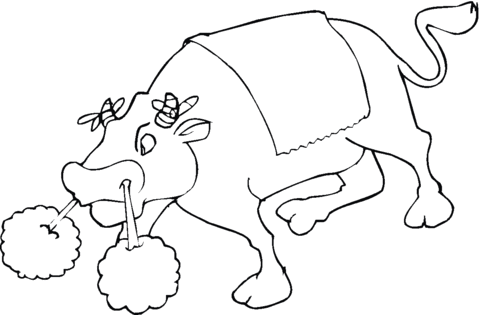 Bull 13 Coloring page