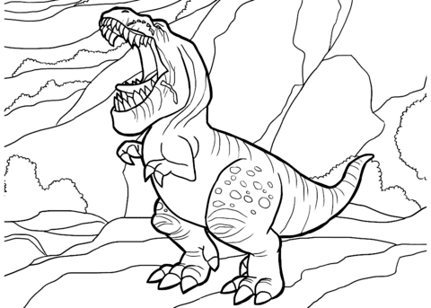Butch from The Good Dinosaur Coloring page