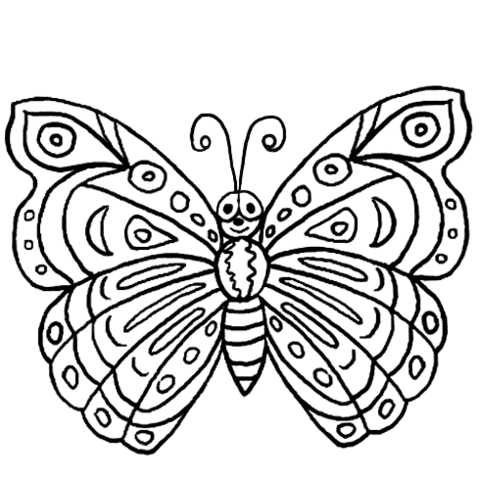 Butterfly 2 Coloring page