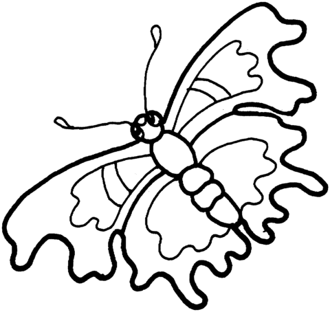Butterfly 6 Coloring page