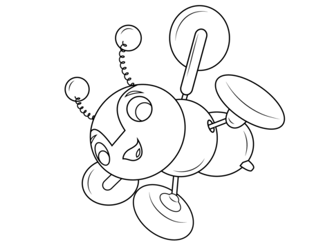 Buzzy Bee Coloring page