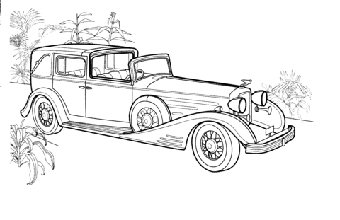 Cadillac Town Car  Coloring page