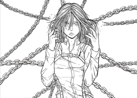 Historia Reiss aka Christa/Krista Renz from Attack on Titan Coloring page