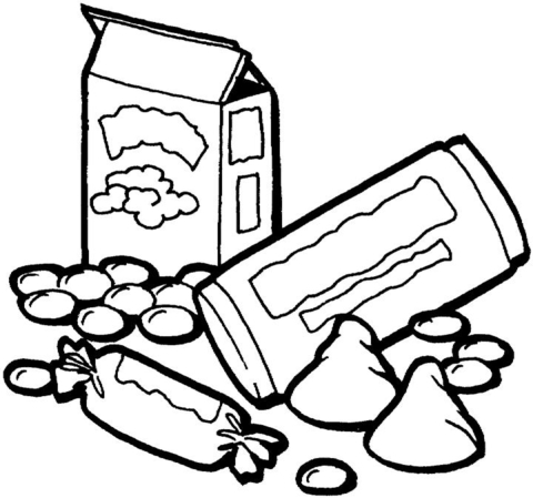 Candies  Coloring page