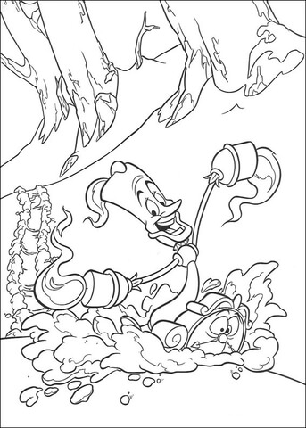 Candle LumiГЁre Coloring page