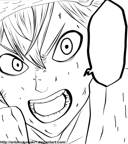 Capitulo from Black Clover Coloring page