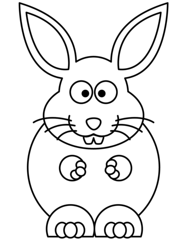 Cartoon Bunny Coloring page