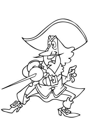 Musketeer  Coloring page
