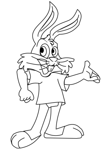 Cartoon Rabbit Coloring page