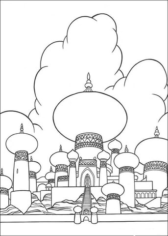 The Sultan's Palace Coloring page