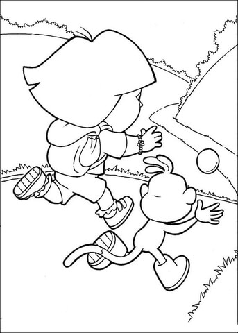 Catch That Ball  Coloring page